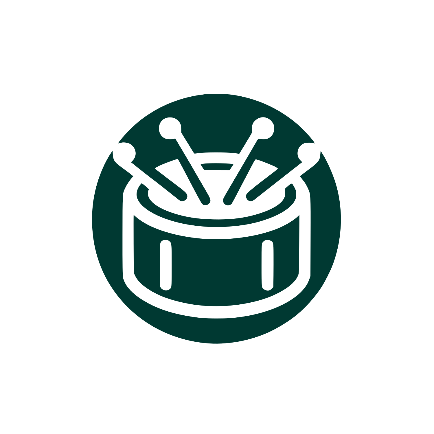 Creative Drum Logo #003932