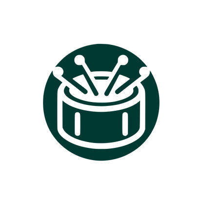 Creative Drum Logo #003932