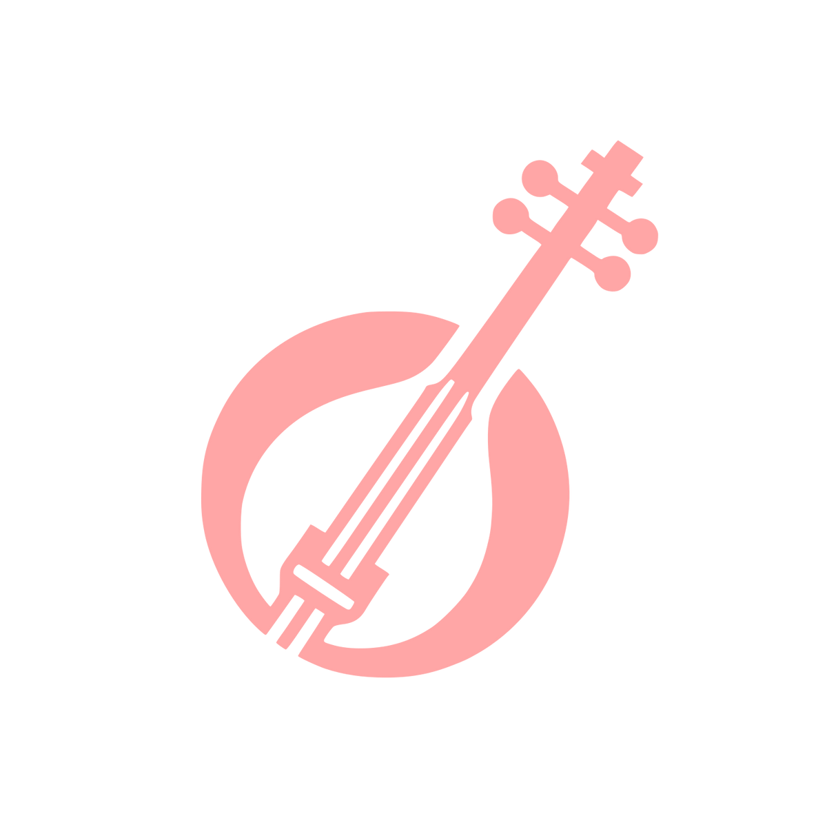 Logo with String Instrument #ffa6a6