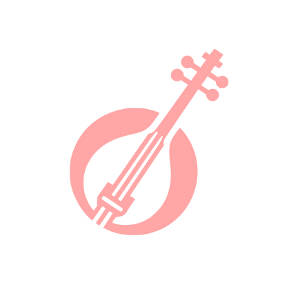 Logo with String Instrument #ffa6a6