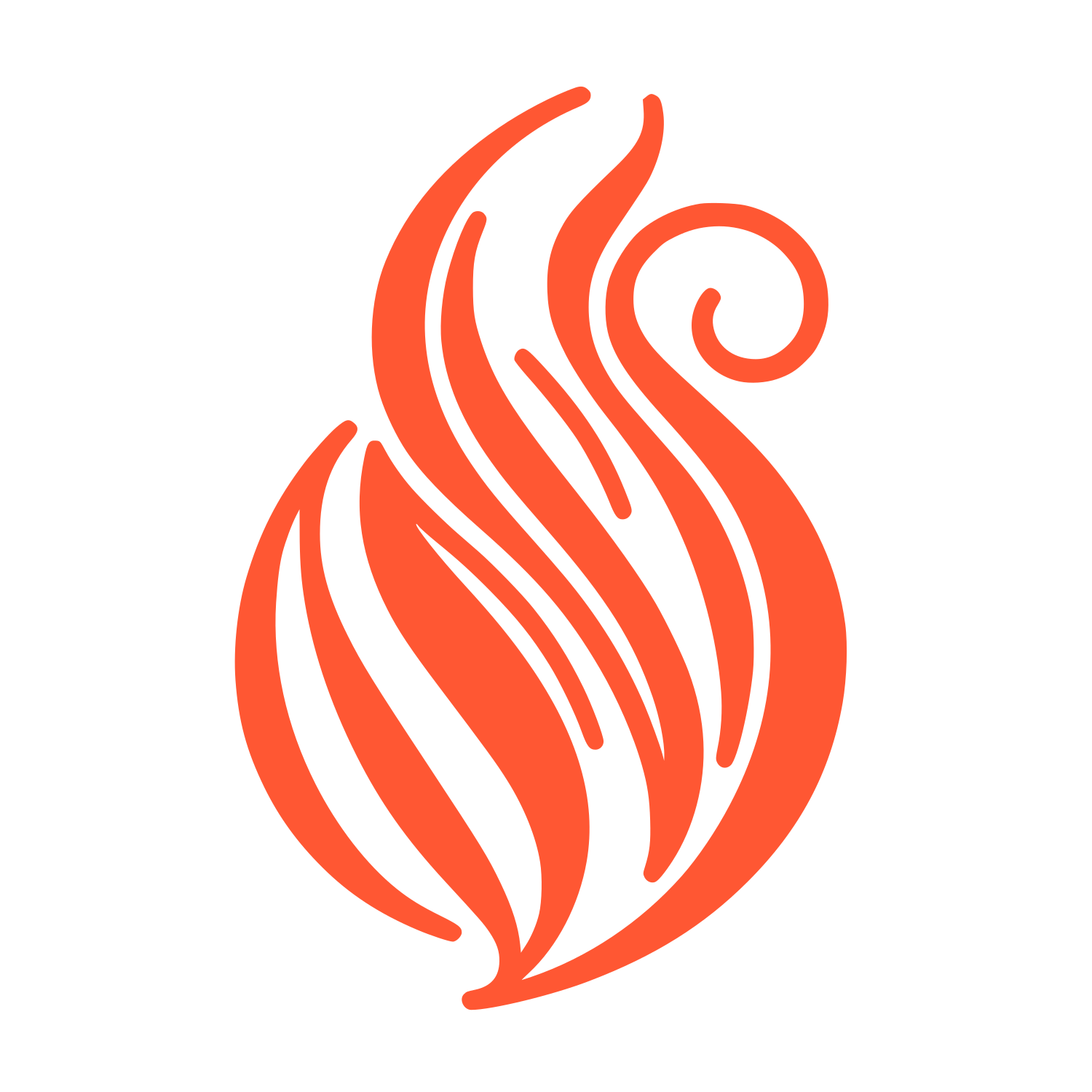 Flame Logo #FF5733
