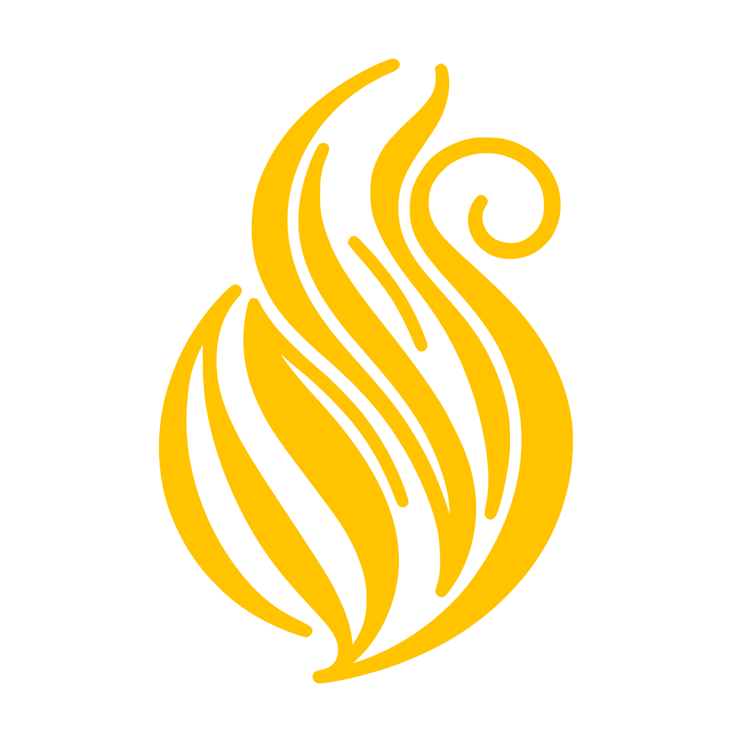 Flame Logo #FFC300