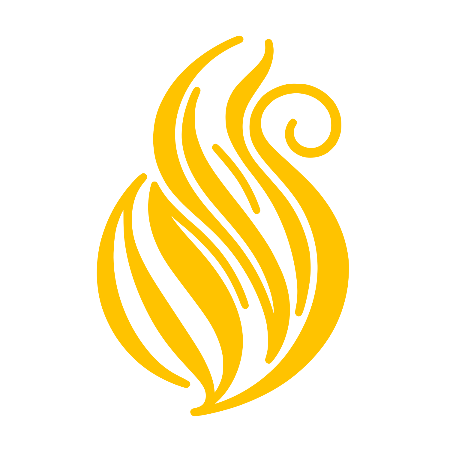 Flame Logo #FFC300