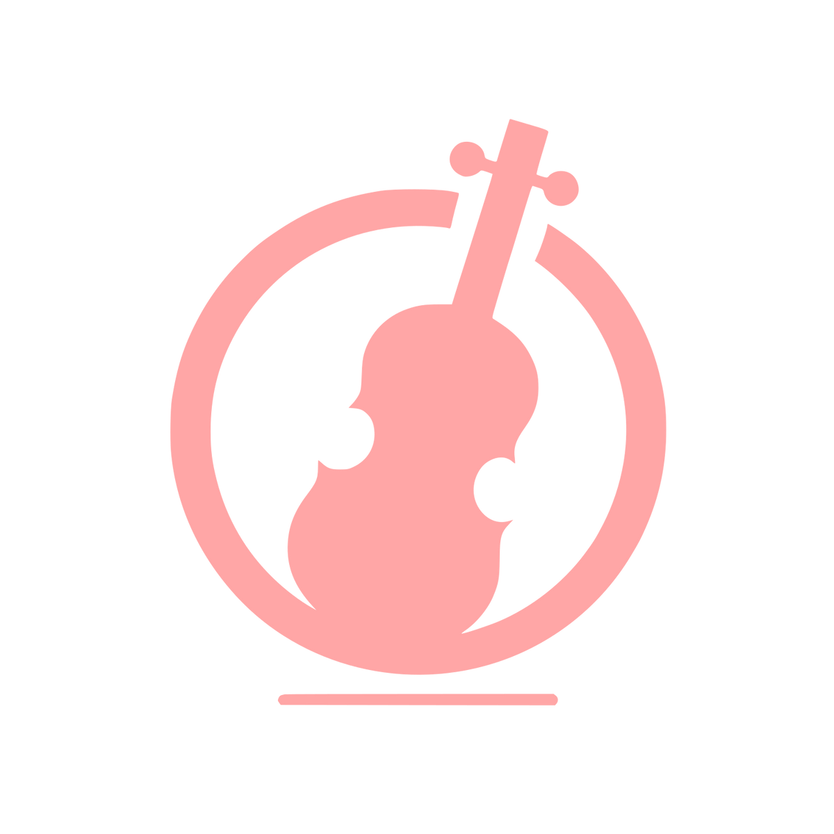 Logo with Violin Design #ffa6a6