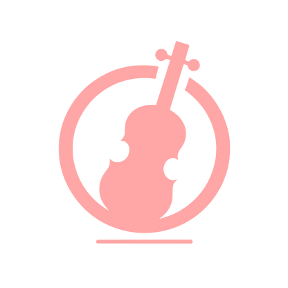 Logo with Violin Design #ffa6a6