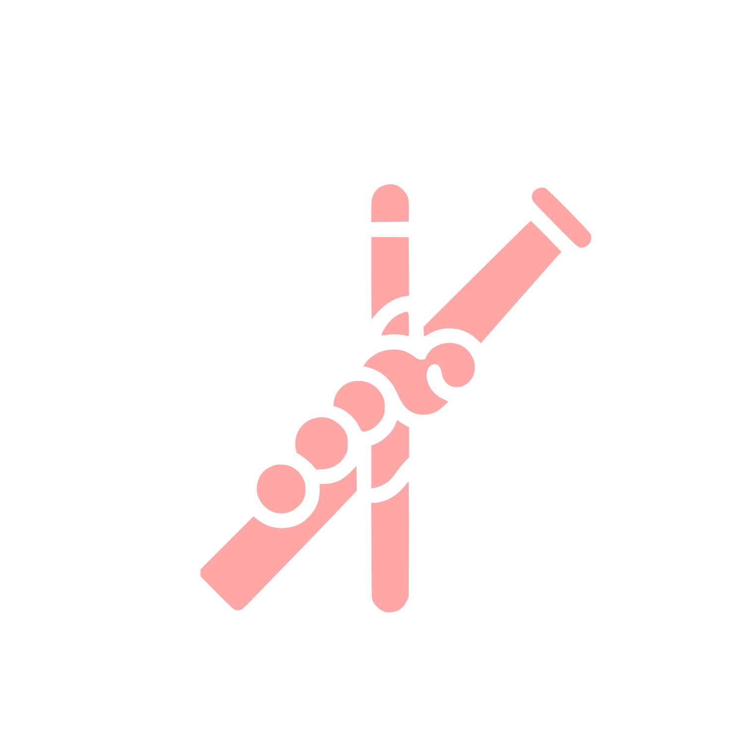 Logo with Intertwined Flutes #ffa6a6