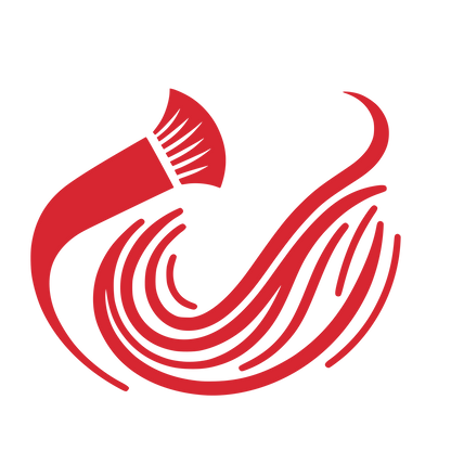 Brush Strokes Logo #D72631