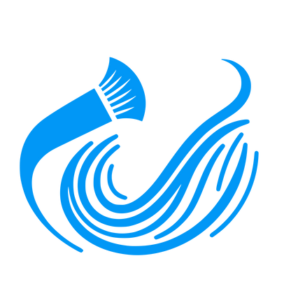 Brush Strokes Logo #0197F6