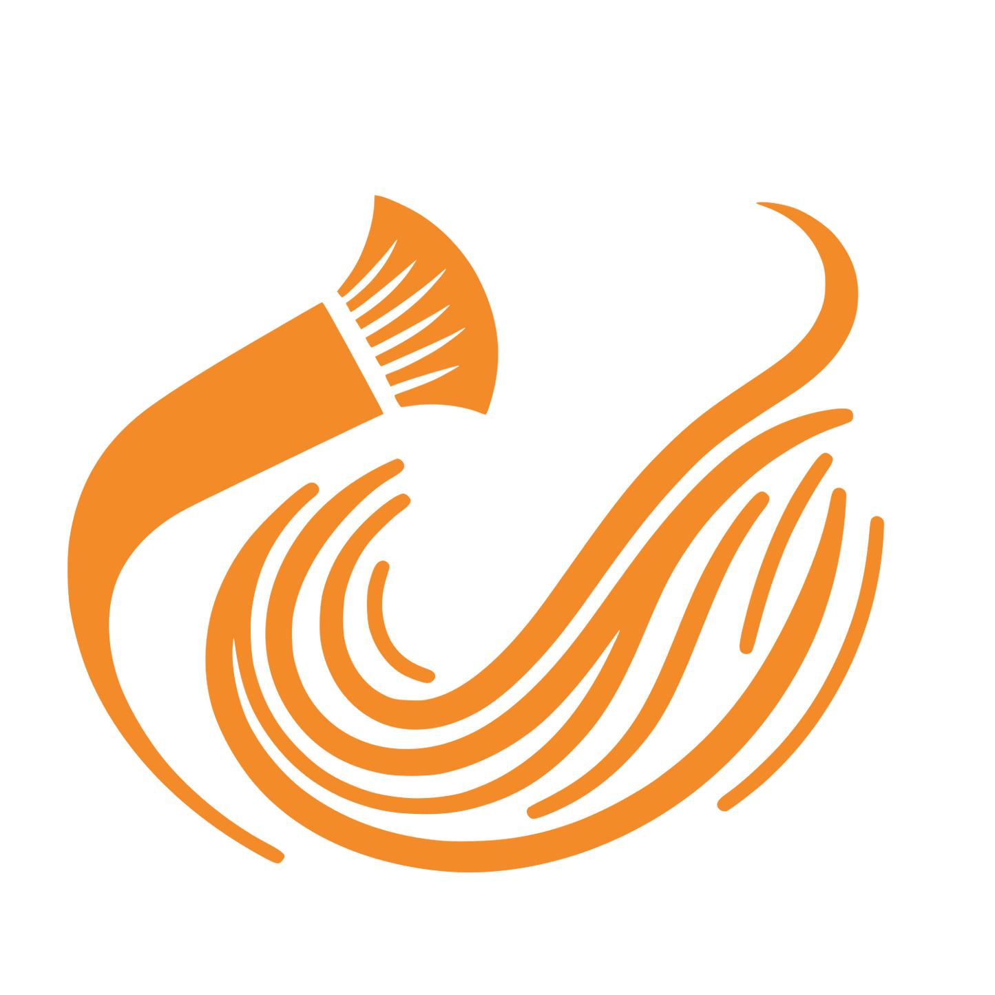 Brush Strokes Logo #F48B29