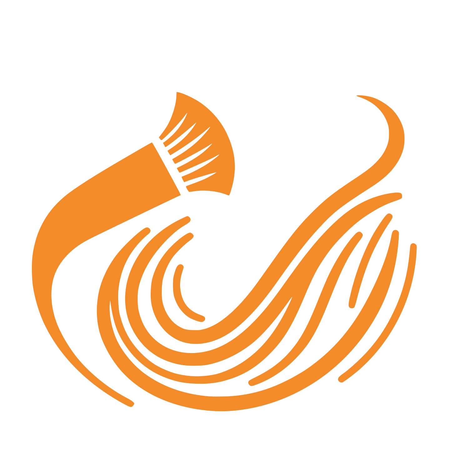 Brush Strokes Logo #F48B29