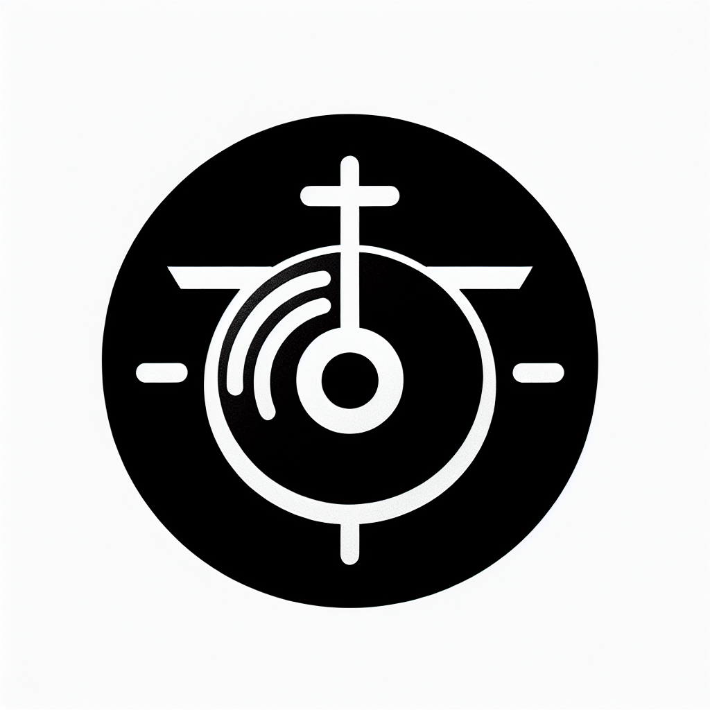 Gong with Cross Icon
