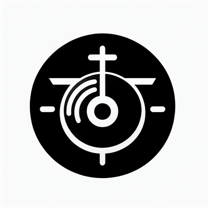 Gong with Cross Icon
