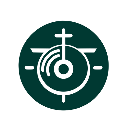 Gong with Cross Icon #003932