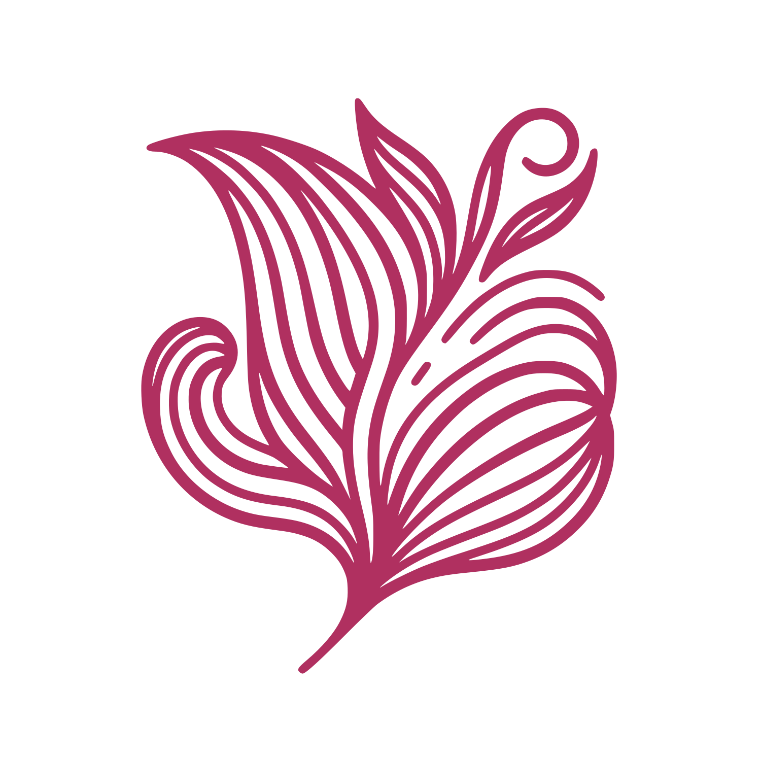 Feather Flower Cleaning Logo #B03060