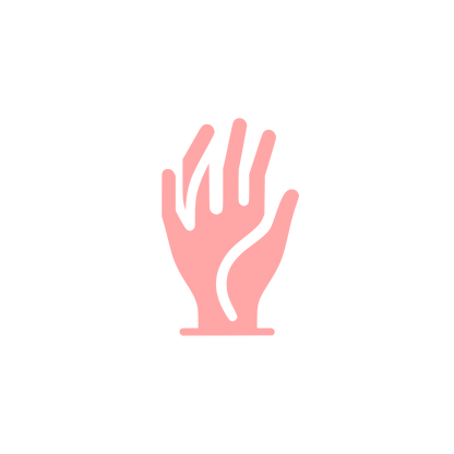 Hand Logo Design #ffa6a6