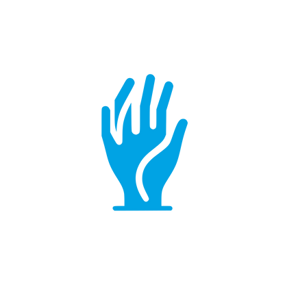 Hand Logo Design #00a3e4