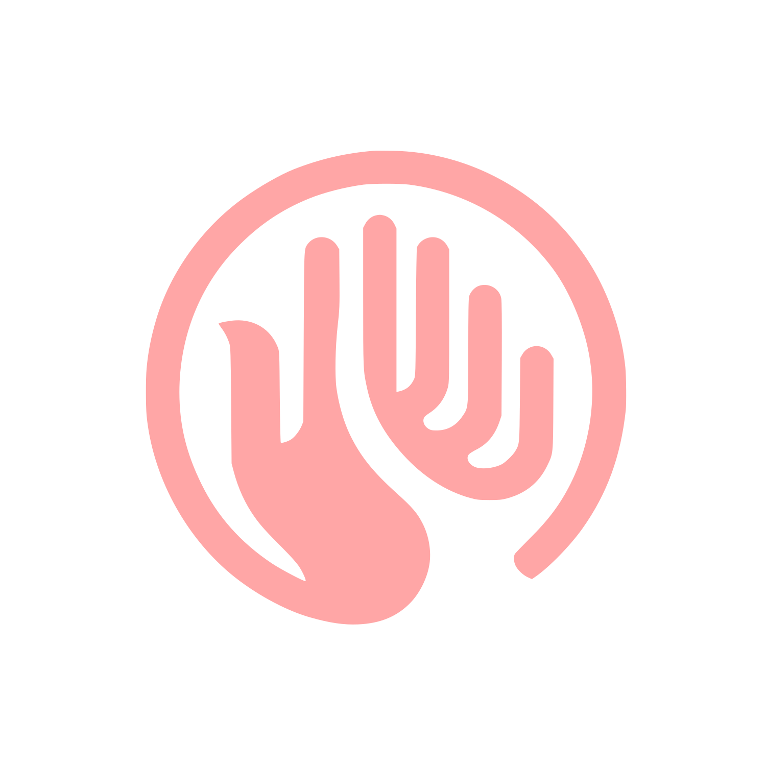 Hands Logo Design #ffa6a6