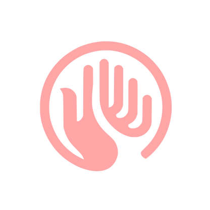 Hands Logo Design #ffa6a6