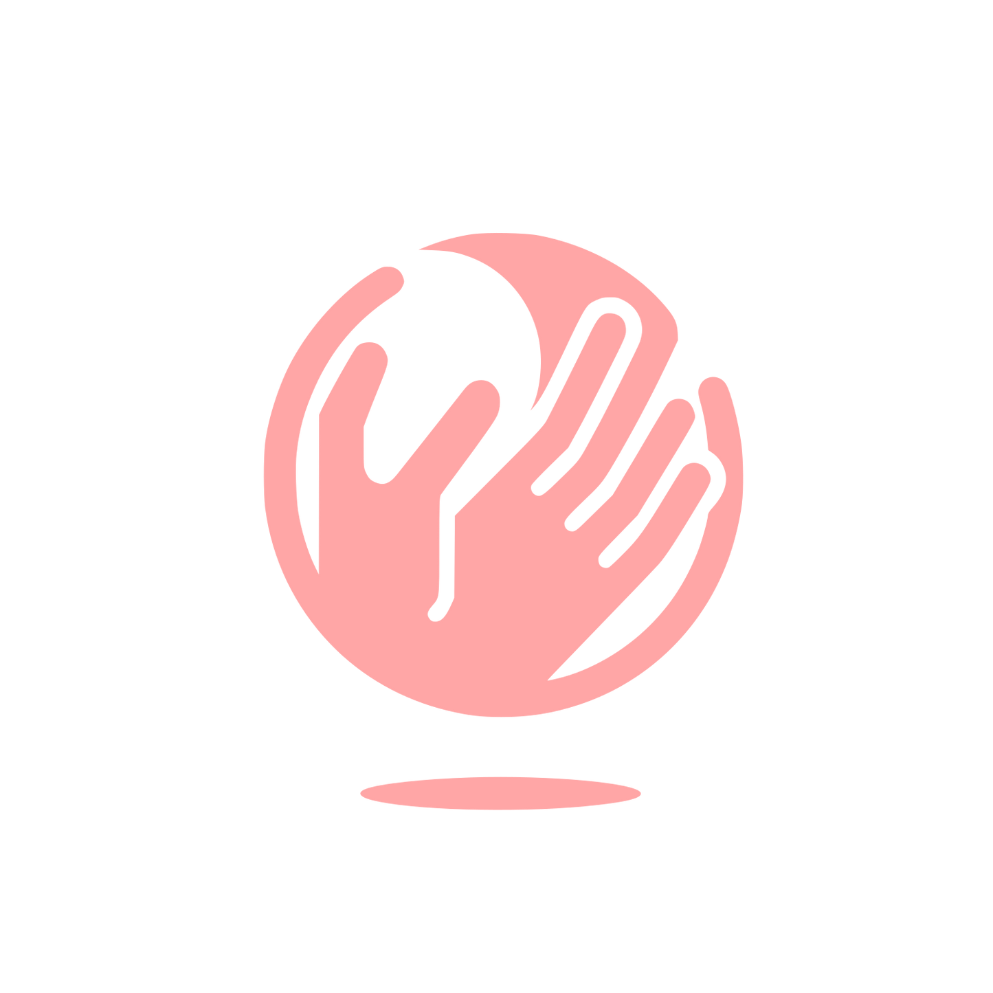Helping Hands Logo #ffa6a6