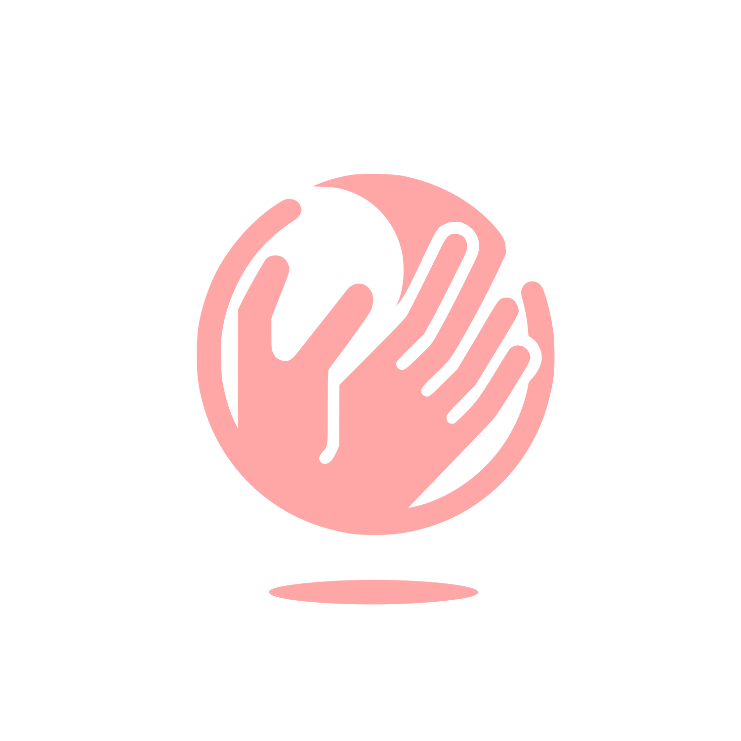 Helping Hands Logo #ffa6a6