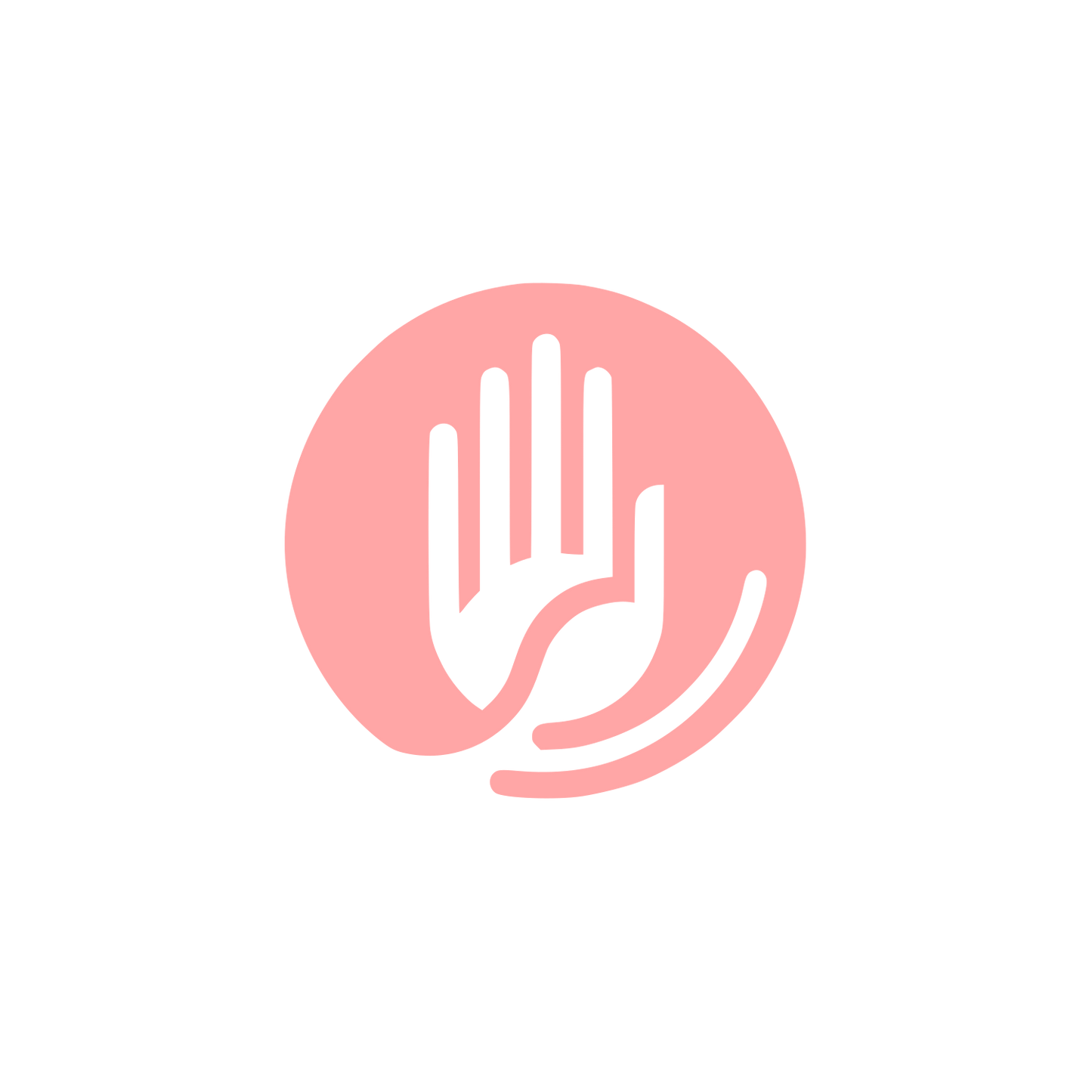 Hands Protection Logo #ffa6a6