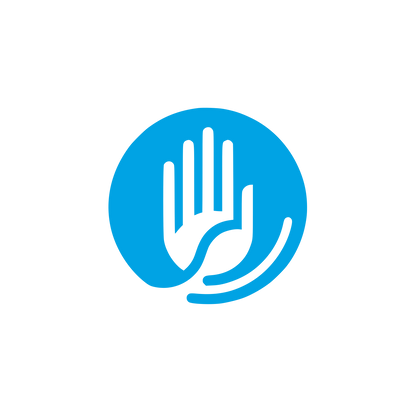 Hands Protection Logo #00a3e4