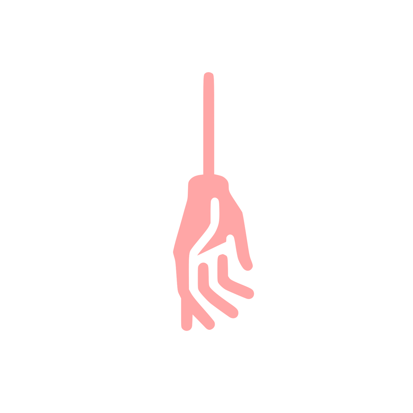 Hand Holding Logo #ffa6a6