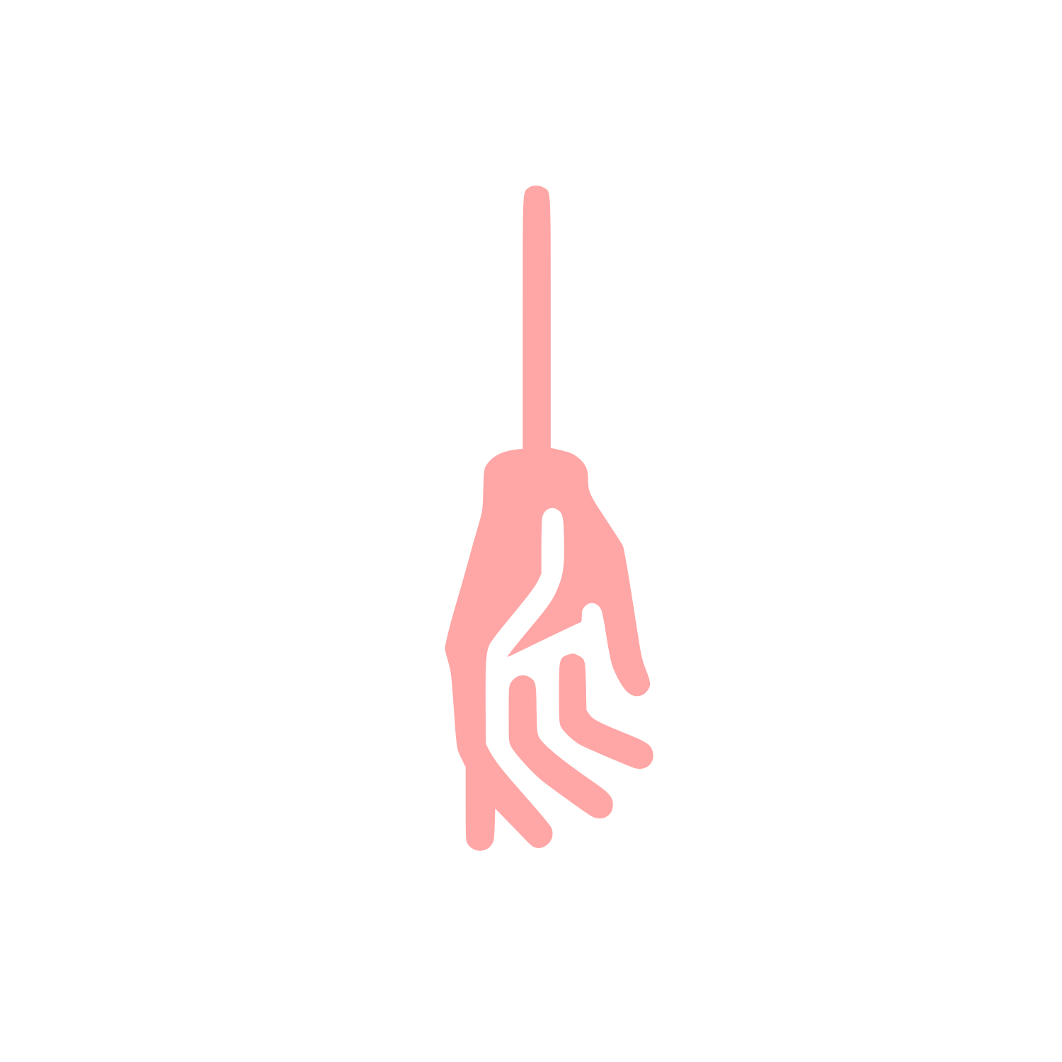 Hand Holding Logo #ffa6a6