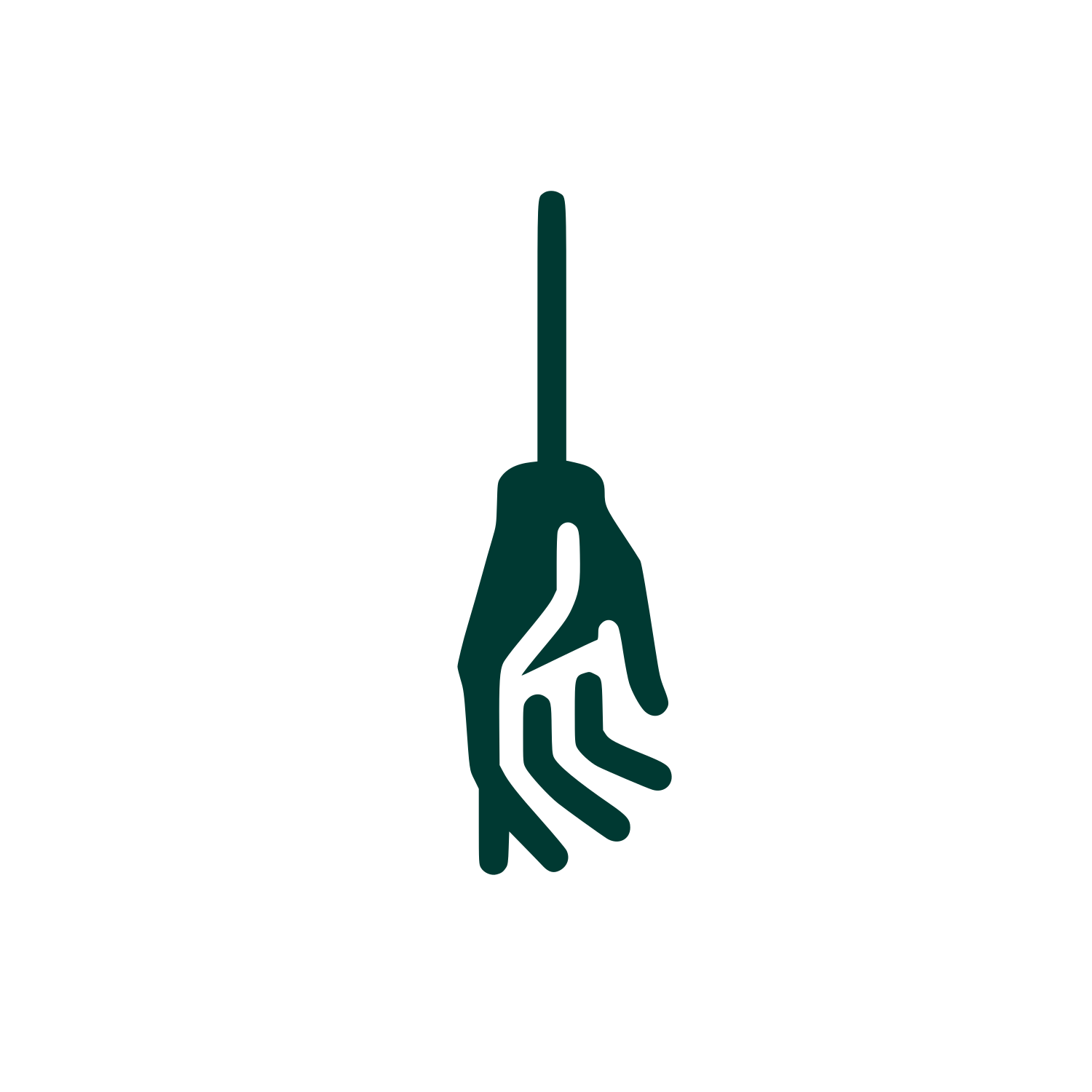 Hand Holding Logo #003932
