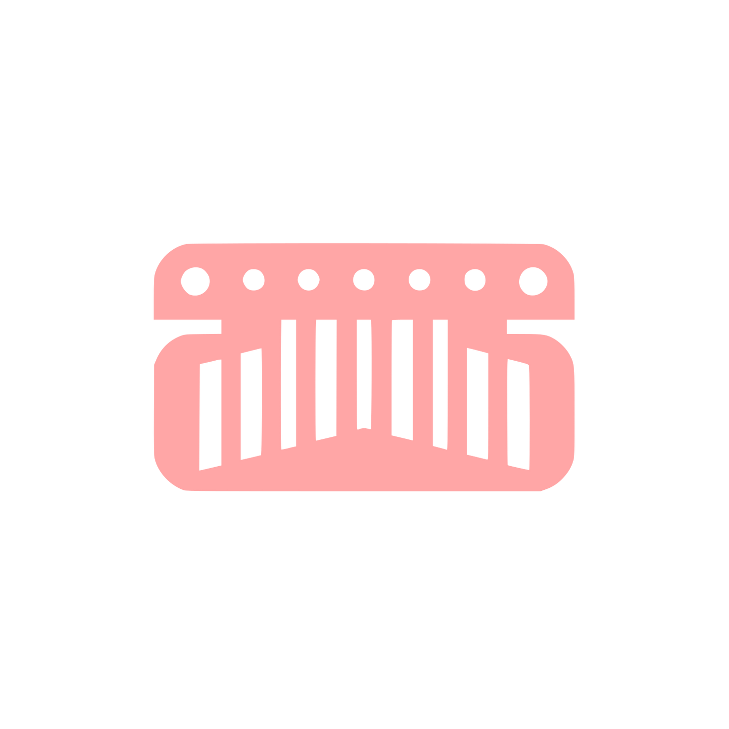 Logo Music Instrument Design #ffa6a6