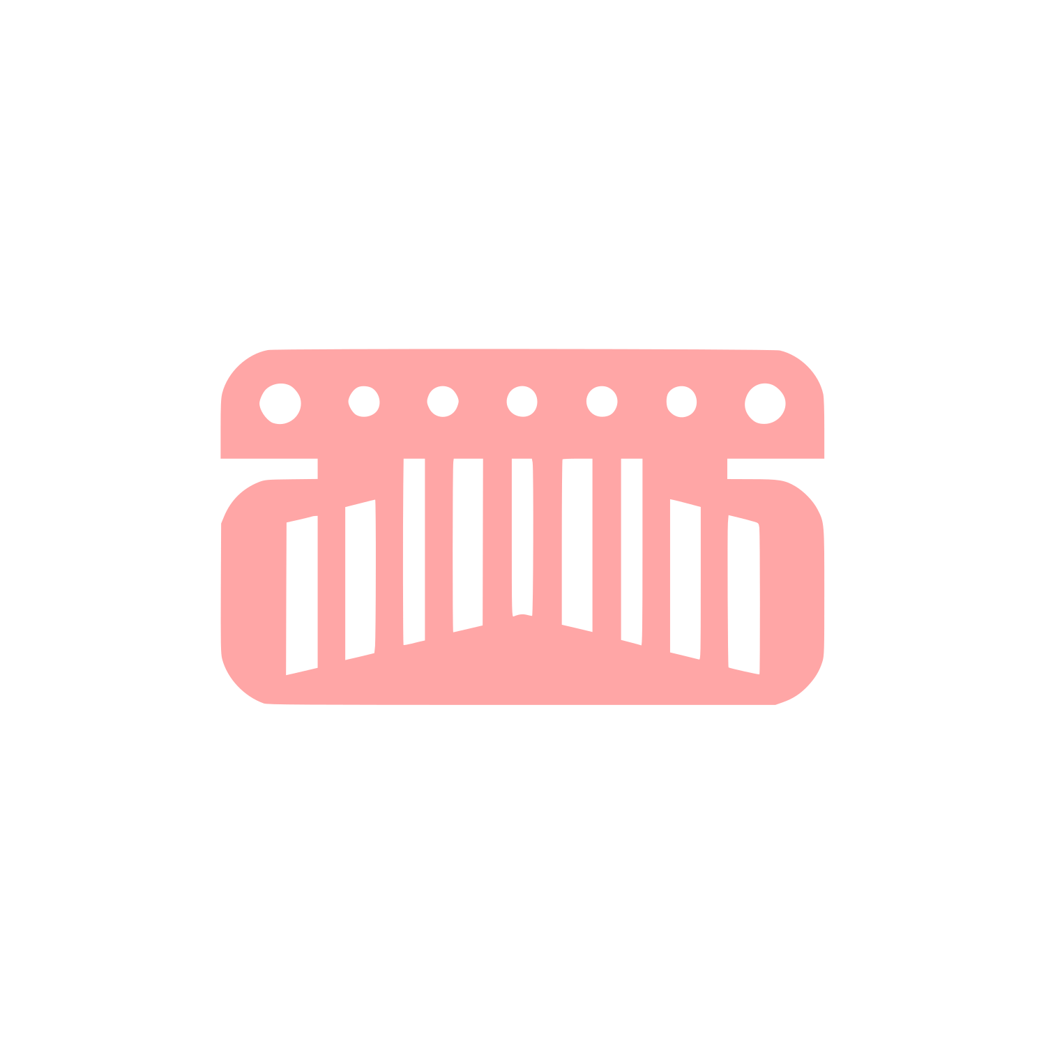 Logo Music Instrument Design #ffa6a6