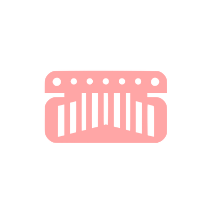 Logo Music Instrument Design #ffa6a6