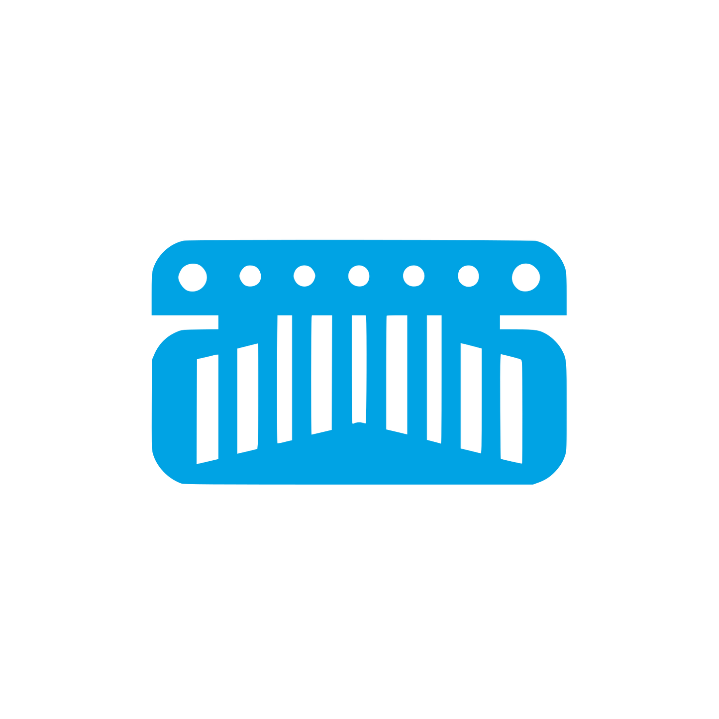 Logo Music Instrument Design #00a3e4