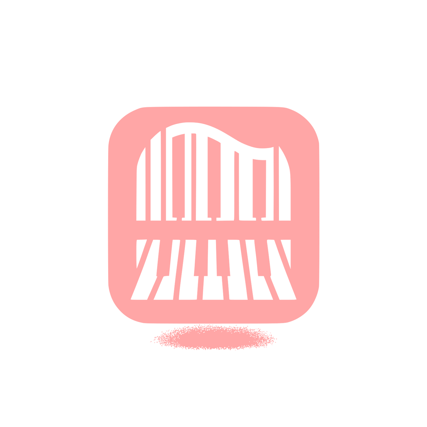 Music Piano Logo #ffa6a6
