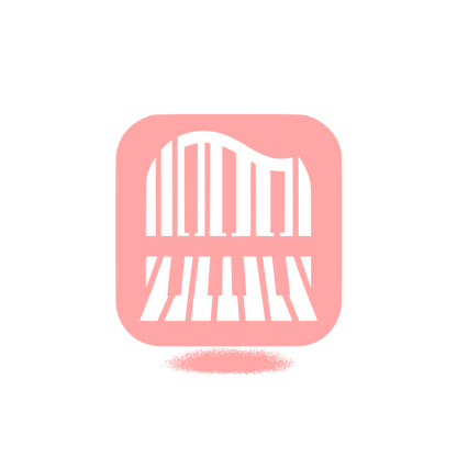 Music Piano Logo #ffa6a6