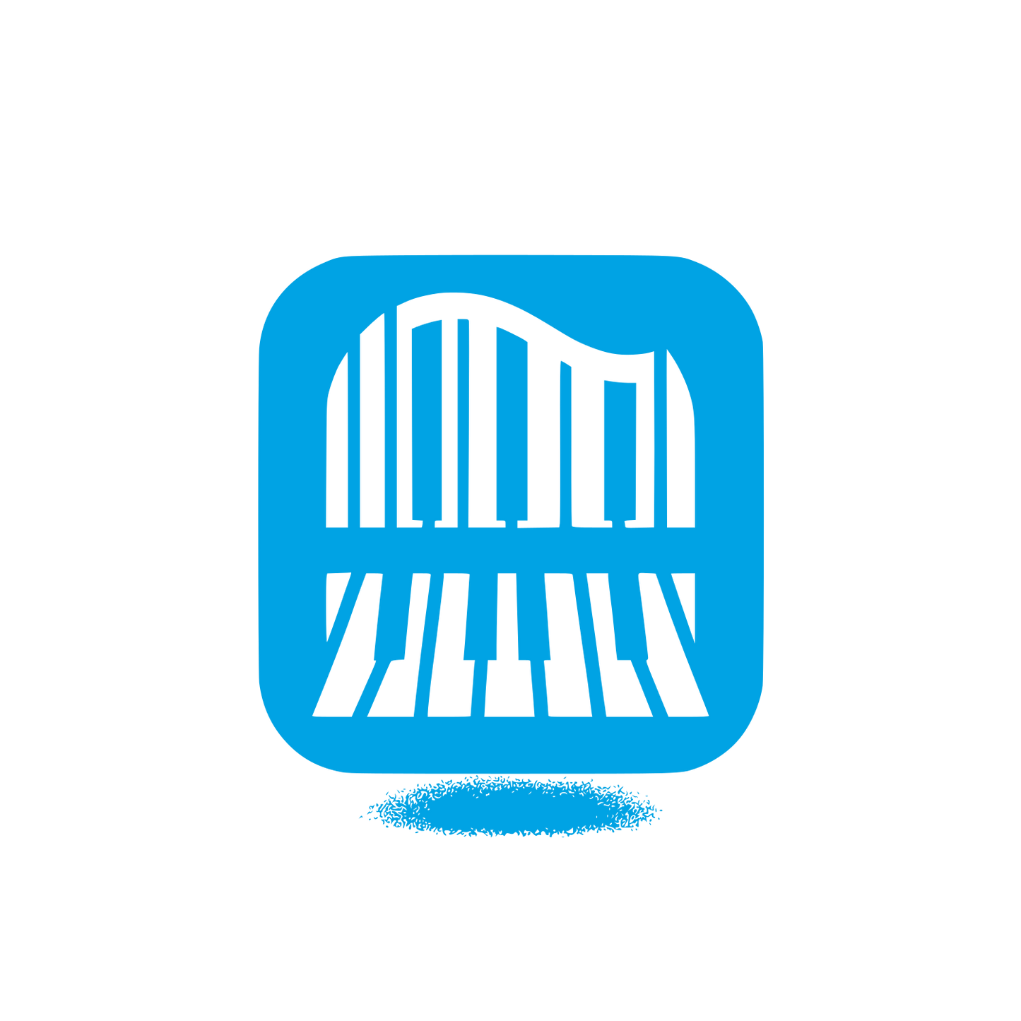 Music Piano Logo #00a3e4
