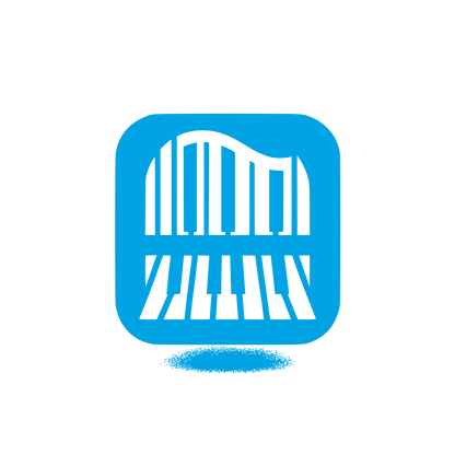 Music Piano Logo #00a3e4