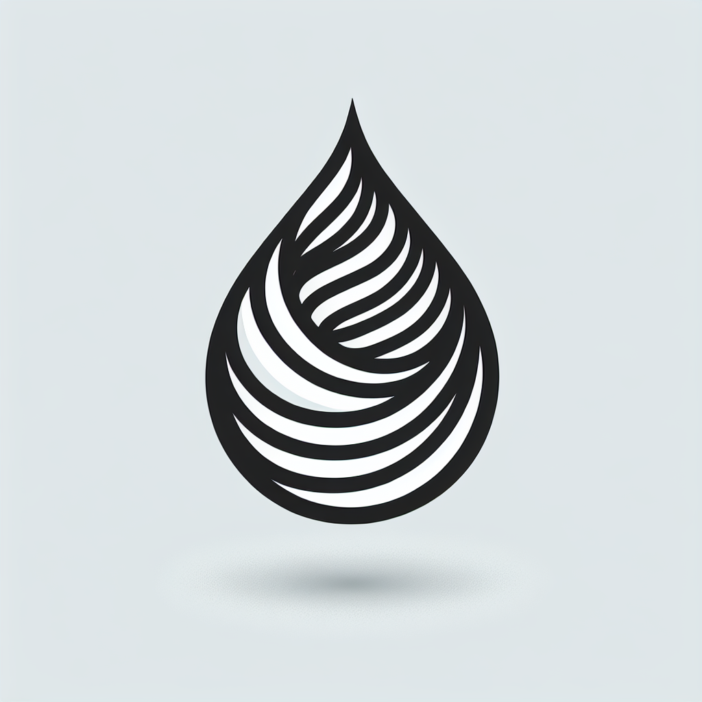 Drop Flame Lines Logo