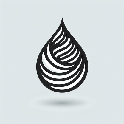 Drop Flame Lines Logo