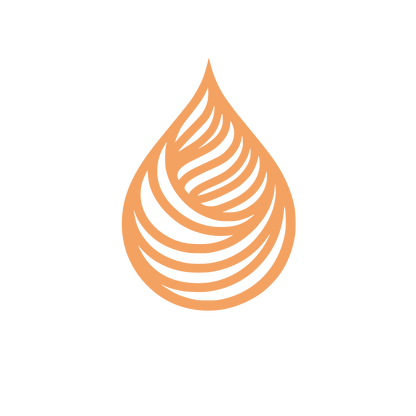 Drop Flame Lines Logo #F4A261