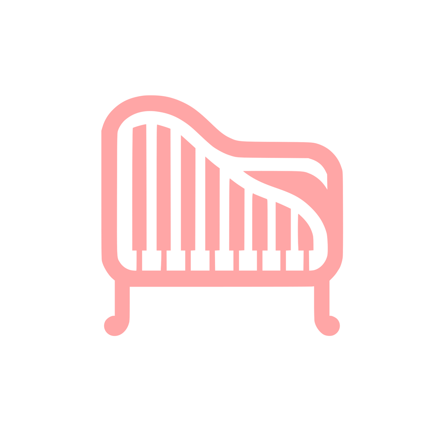 Music Theme Logo #ffa6a6