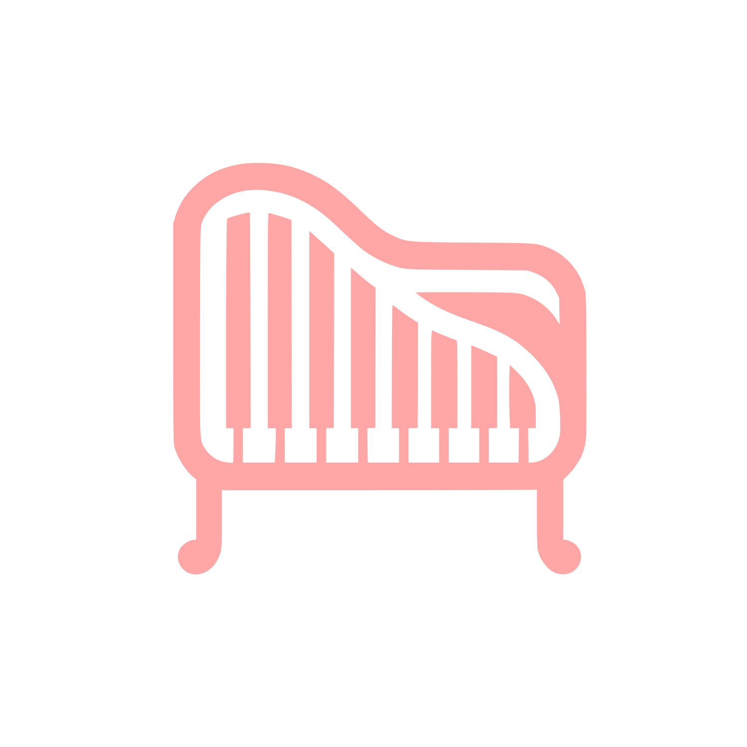 Music Theme Logo #ffa6a6