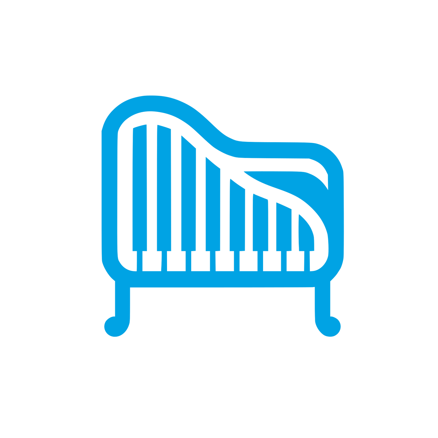 Music Theme Logo #00a3e4