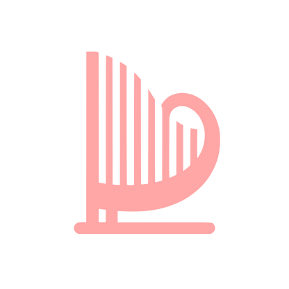 Logo of a Harp #ffa6a6