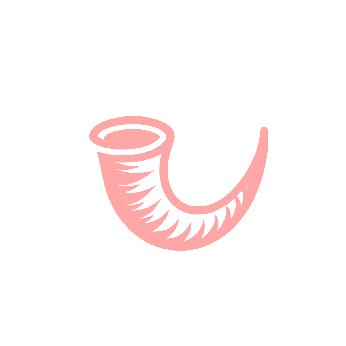 Horn Logo Design #ffa6a6