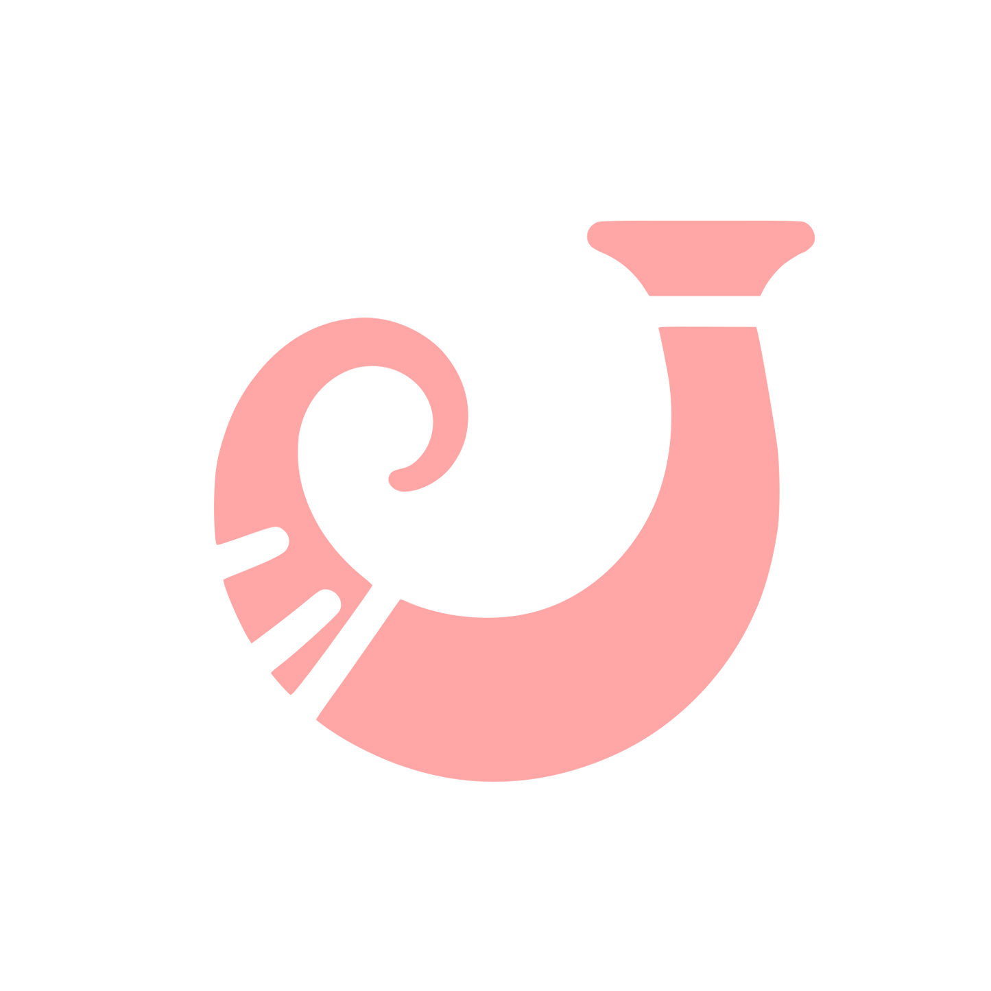 Horn Logo Design #ffa6a6