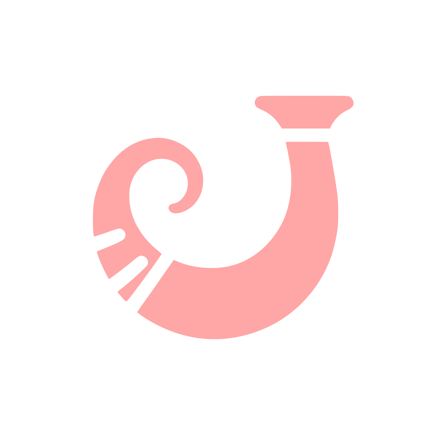 Horn Logo Design #ffa6a6