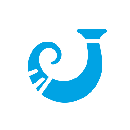 Horn Logo Design #00a3e4