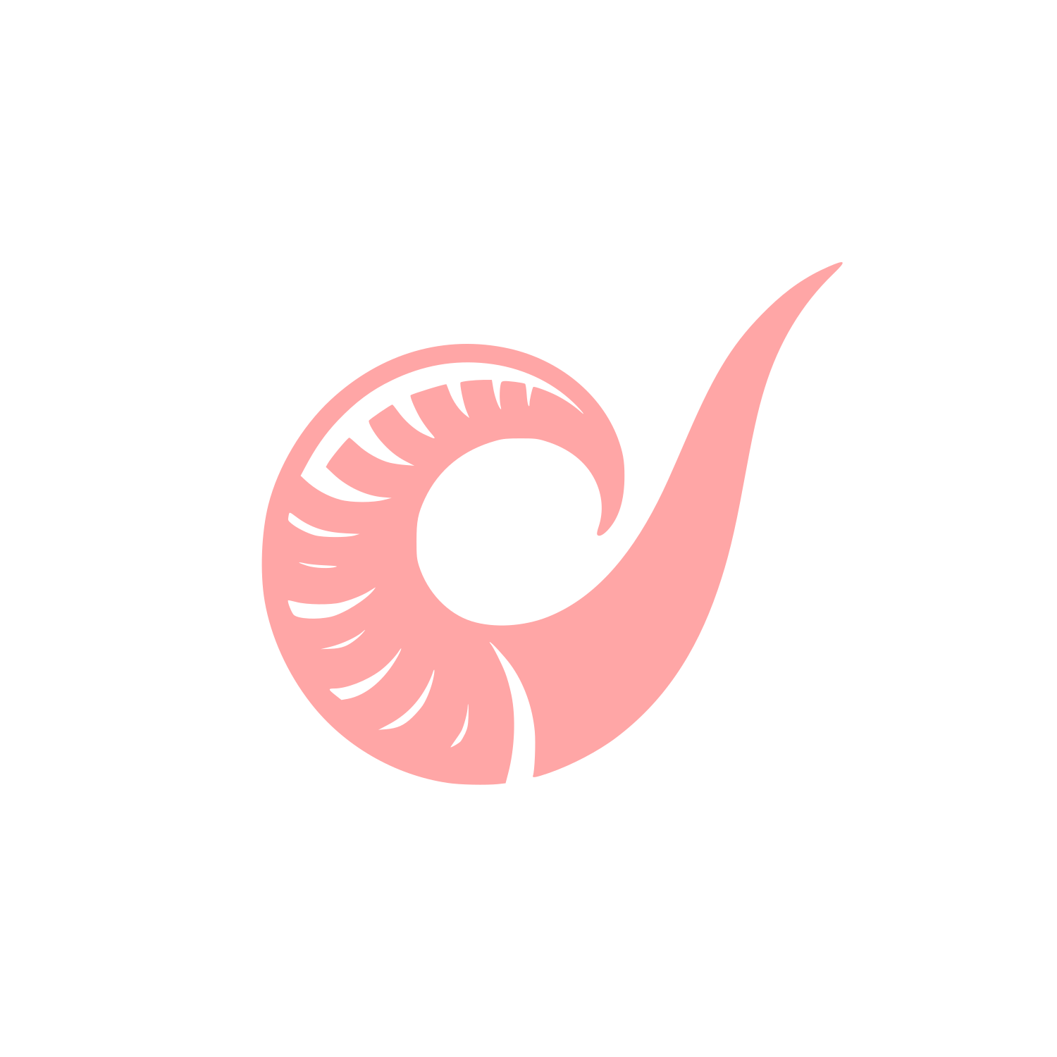 Shell Horn Logo #ffa6a6