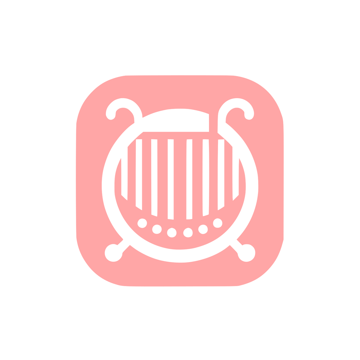 Logo for Music App #ffa6a6